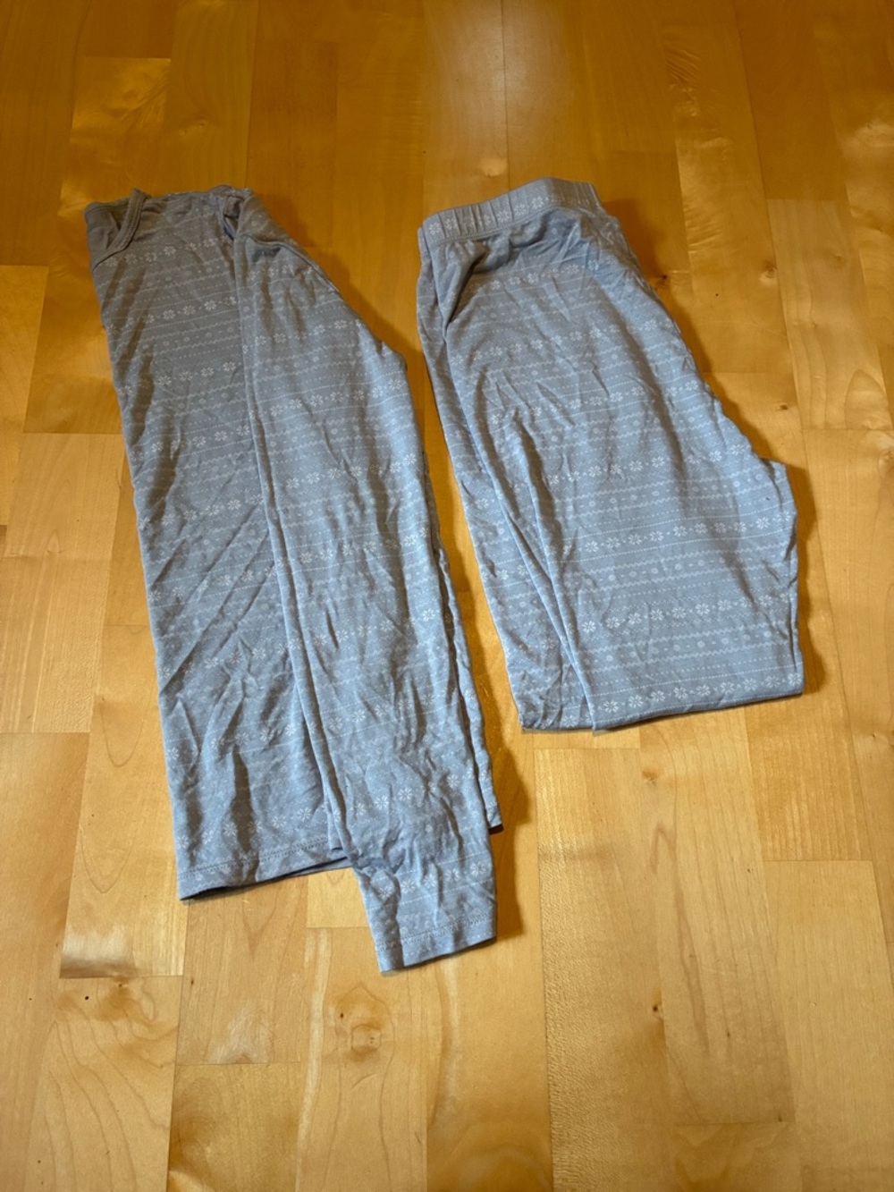 32 degree heat Cozy Light Gray Patterned youth large base layers